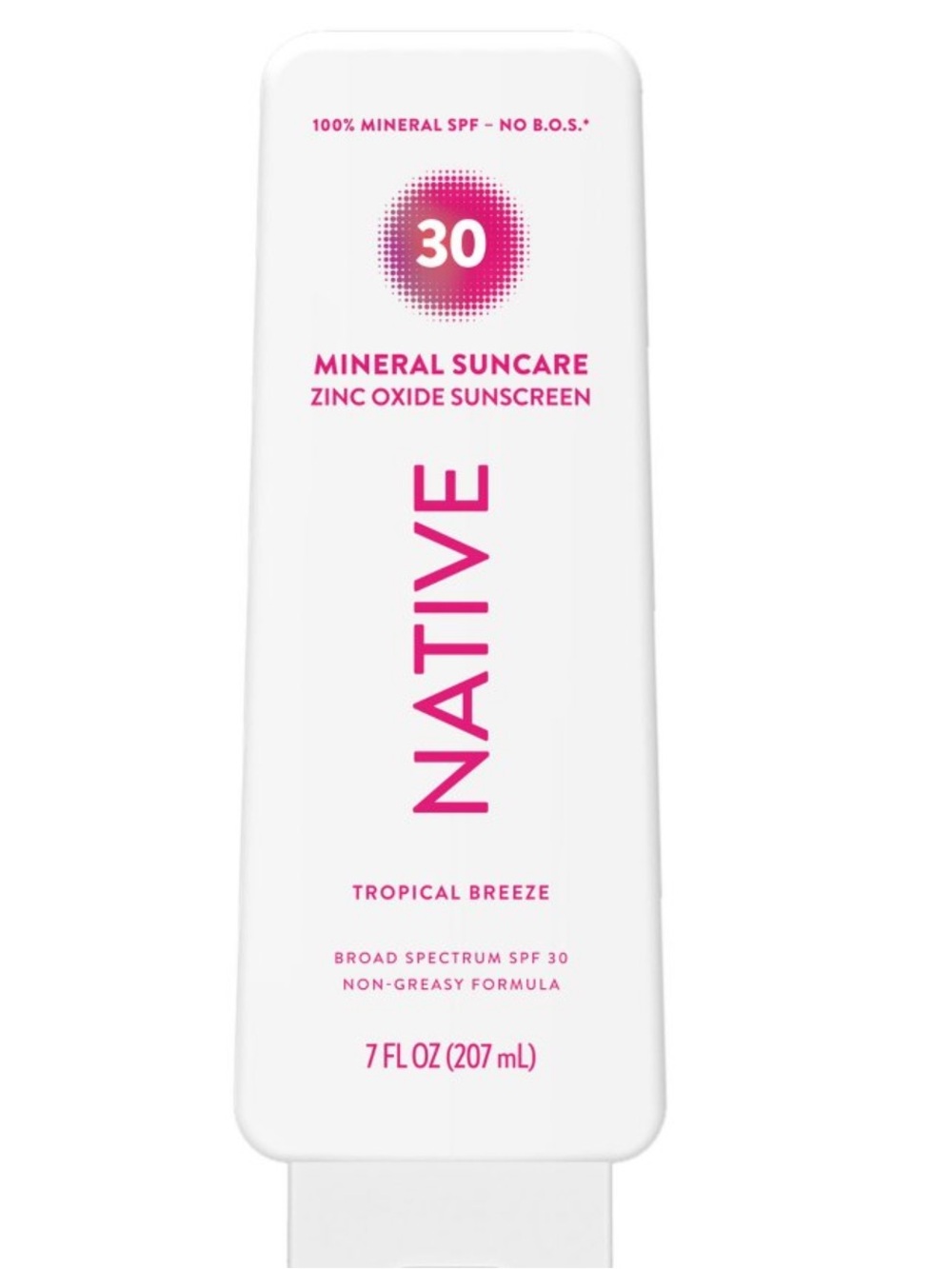 Native Mineral Sunscreen with Zinc Oxide Tropical Breeze SPF 30 7oz Exp 3/28 New